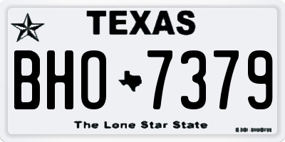 TX license plate BHO7379