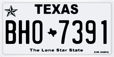 TX license plate BHO7391