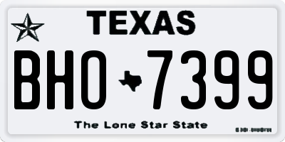 TX license plate BHO7399