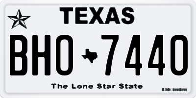 TX license plate BHO7440