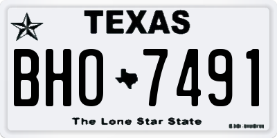 TX license plate BHO7491