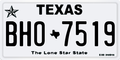 TX license plate BHO7519