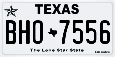 TX license plate BHO7556