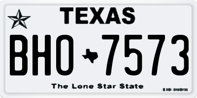 TX license plate BHO7573