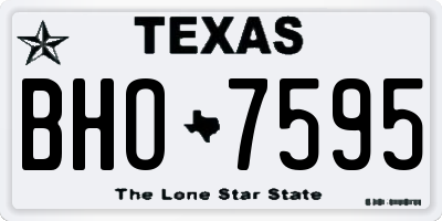 TX license plate BHO7595