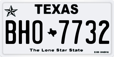 TX license plate BHO7732