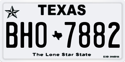 TX license plate BHO7882