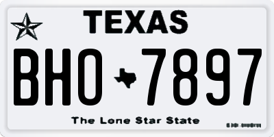 TX license plate BHO7897