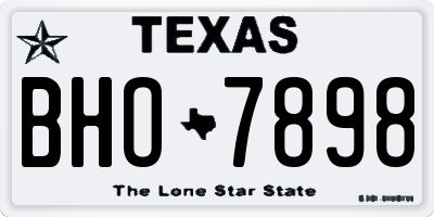 TX license plate BHO7898