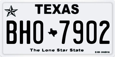 TX license plate BHO7902