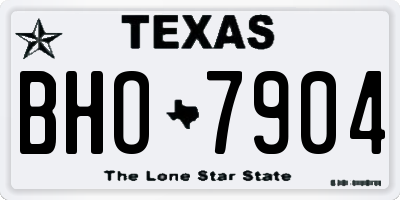 TX license plate BHO7904