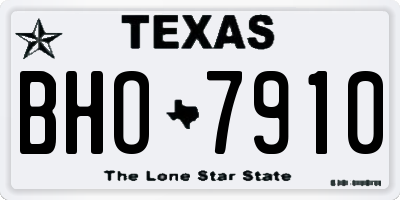 TX license plate BHO7910