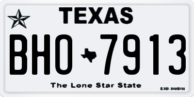 TX license plate BHO7913