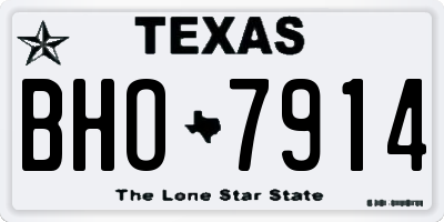 TX license plate BHO7914