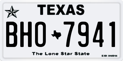TX license plate BHO7941