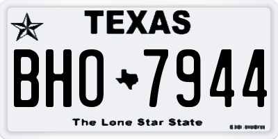 TX license plate BHO7944