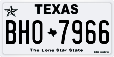 TX license plate BHO7966