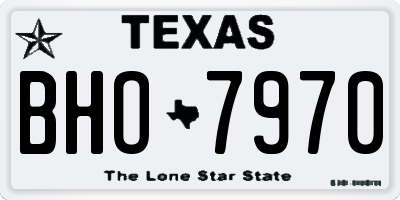 TX license plate BHO7970