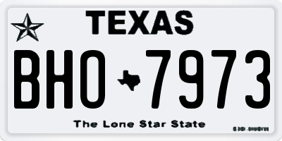 TX license plate BHO7973