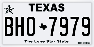 TX license plate BHO7979