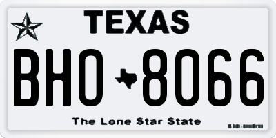 TX license plate BHO8066