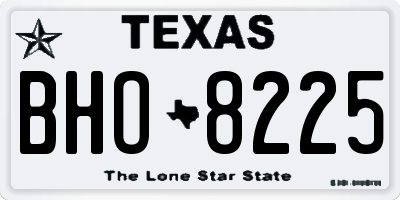TX license plate BHO8225