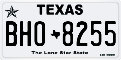 TX license plate BHO8255