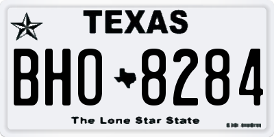 TX license plate BHO8284