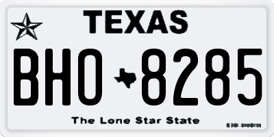 TX license plate BHO8285