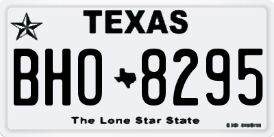 TX license plate BHO8295