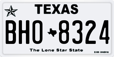 TX license plate BHO8324