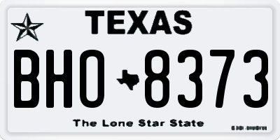TX license plate BHO8373
