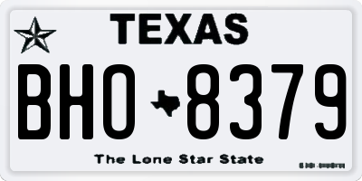 TX license plate BHO8379