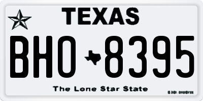 TX license plate BHO8395