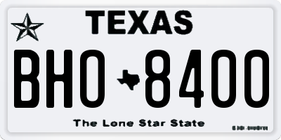 TX license plate BHO8400