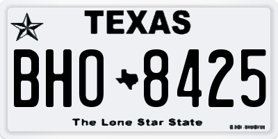TX license plate BHO8425