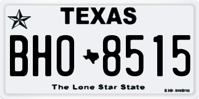 TX license plate BHO8515