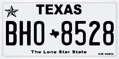 TX license plate BHO8528