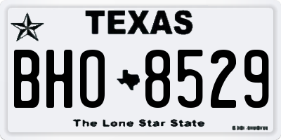 TX license plate BHO8529