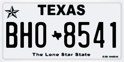 TX license plate BHO8541