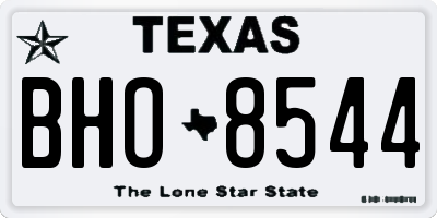 TX license plate BHO8544
