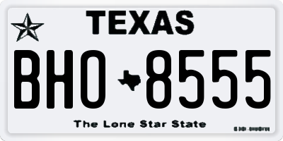 TX license plate BHO8555