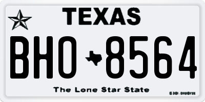 TX license plate BHO8564