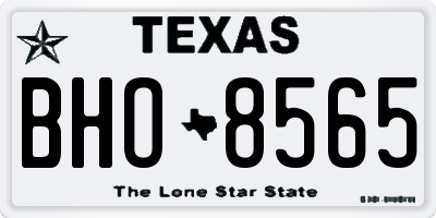TX license plate BHO8565