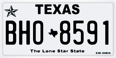 TX license plate BHO8591