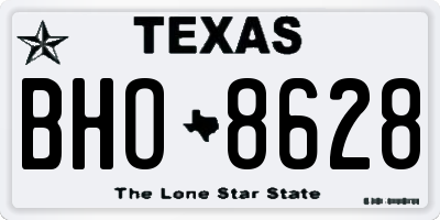 TX license plate BHO8628