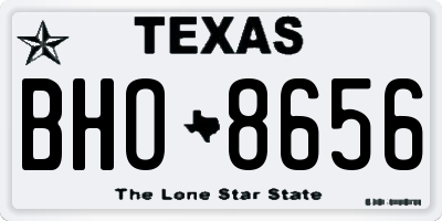 TX license plate BHO8656