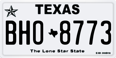 TX license plate BHO8773