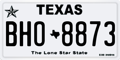 TX license plate BHO8873
