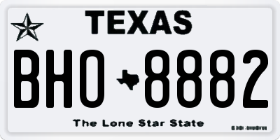 TX license plate BHO8882